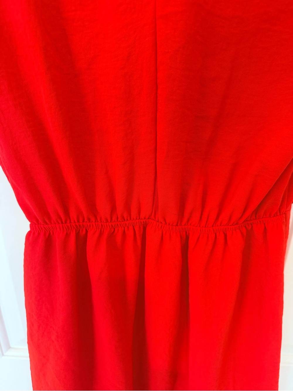 Gilli Red Short Sleeve Tie-Waist Mini Dress - Picture 7 of 8